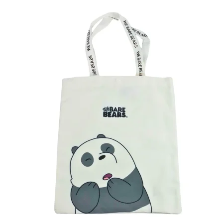 We Bare Bears Panda Shopping Bag (White)