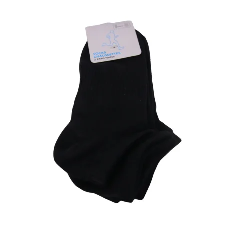 Athletic Low-cut Socks for Men (3 Pairs)(Black)