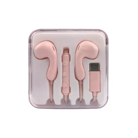 Elegance Series Type-C in-Ear Earphones Model: 6312(Pink)