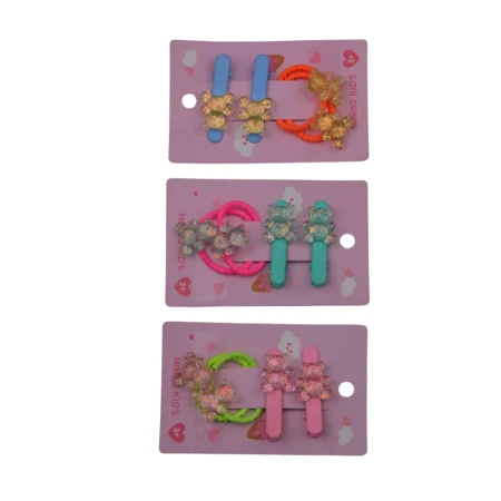 Contrast Color Stars Hair Clips (6 pcs)