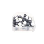 9MM Push Pins 60 Pack (Black+White)