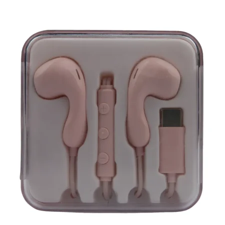 Elegance Series Type-C in-Ear Earphones Model: 6312(Pink)