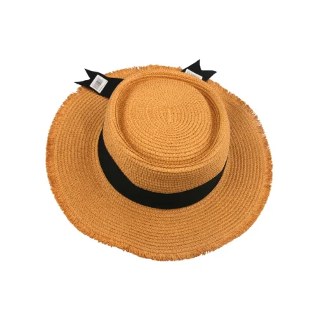 Deckle-Edged Straw Hat