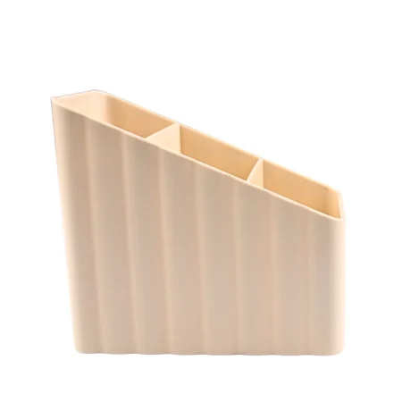 Macaron Series 3 Compartment Organizer for Desk (White)