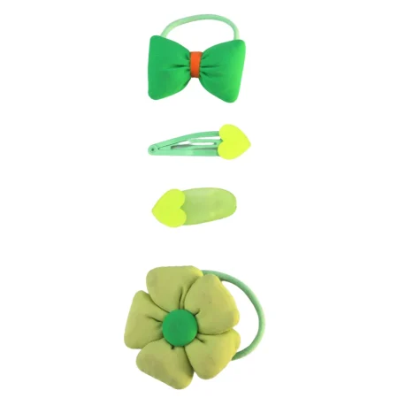 Kids' Flower Design Colorful Hair Accessories Kit