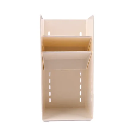 Patterned Series 3-Tier Storage Box (Beige)