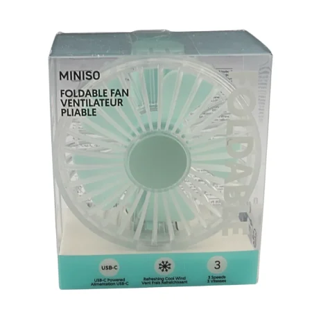 1200mAh 3in. Foldable Fan (Green)