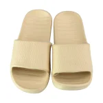 Women’s Honeycomb Pattern Soft Sole Bathroom Slippers(Apricot,37-38)