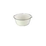 White Double-Layer Draining Basket (M)